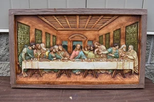 Antique Last Supper Panel from a Closed Convent (CU477) chalice co. - Picture 1 of 20