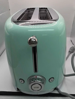 Smeg TSF01DGUK D&G 4-Slice  Toaster-Light Green - image 1 of 4