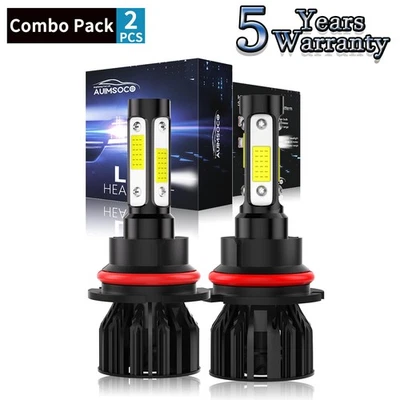 适用于道奇 Ram 3500 2003 - 2005 组合 LED 车头灯灯泡高低光束冷白色 — 第 1/4 张图片