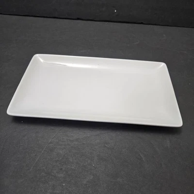 Better Homes and Gardens LODEN Half Plate White Rectangle Plate 10"x5¾" NEW - Image 1 of 4