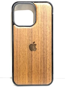 Funda delgada de lujo de madera de nogal real para iPhone 15 Pro Max con botones incorporados - Imagen 1 de 10