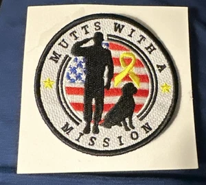 USA FLAGGE VETERAN DOG MUTTS WITH A MISSION Patch - Bild 1 von 1