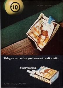 Anuncio impreso vintage de cigarrillos de mezcla doméstica turca Camel 1971 8,5 x 11 pulgadas - Imagen 1 de 1