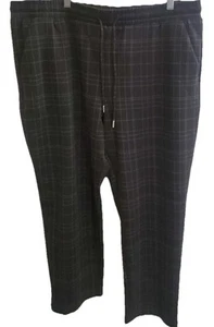 Time & Tru Womens Stretch Fitted Leggings Medium (20) XXL Gray Checkered - Picture 1 of 6