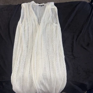 Women’s Size Large Long Knitted Vest Sweater By Pink Clover - Picture 1 of 4