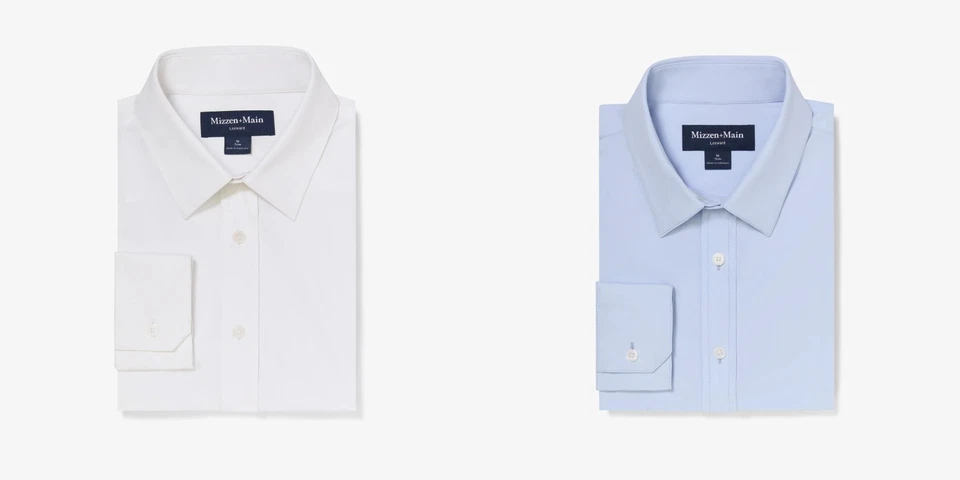 Camisa de Vestir Formal Mizzen+Main Sotavento - Ajuste Ajustado - Regular (Seleccionar Talla/Color) Foto 1 de 1