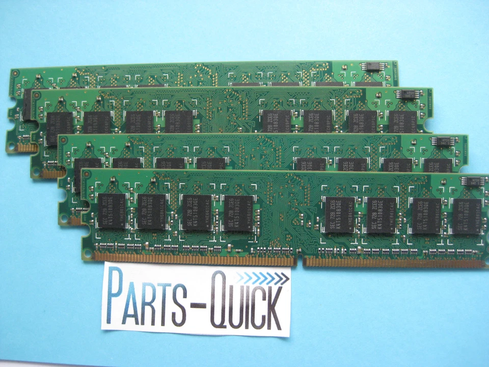 2GB 4x 512MB DDR2 667 PC2-5300 Memory Acer Dell Gateway HP Lenovo Non ECC DIMM - Image 1 of 1