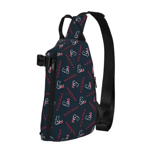 Houston Texans Adult Sling Bag Chest Cross Body Travel Sports Shoulder Backpack Cover