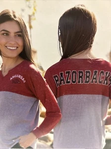 Arkansas Razorbacks Oversized Shirt Colosseum Medium Women’s NWT - Picture 1 of 5