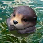 Cute Otter Statue Resin Animal Head Sculpture Pet Head Statue  Swimming Pool