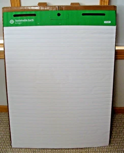 137 pages Staples 17641 Easel Pad Paper 27.25" x 35.75", 1" Ruling, Flip-Chart - Picture 1 of 17