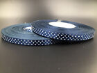 DIY 100 Yards 3/8" 10mm Bulk Polka Dot Ribbon Satin Craft Supplies U pick color