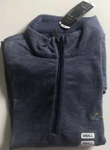NWT Men’s Navy Blue Small Greg Norman PlayDry 1/4 Zip Golf Pullover - Picture 1 of 3