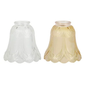 4cm Vintage Replacement Glass Shade E27 Clear Cognac Spare Shade for Ceiling Fan - Picture 1 of 11