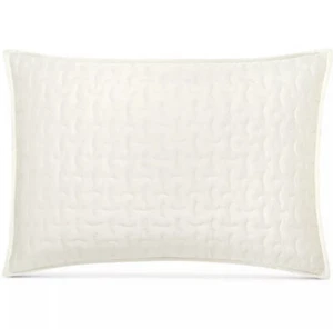 NEW Hotel Collection Connections Ivory King Pillow Sham (1) - Picture 1 of 4