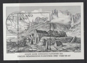 ICELAND 1988 SELLO DÍA hoja en miniatura F usada - granja 1836. - Imagen 1 de 1