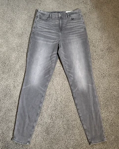 NWT AE AMERICAN EAGLE Curvy HI RISE NE(X)T LVL STRETCH Jeggings 14 Gray X Long - Picture 1 of 8