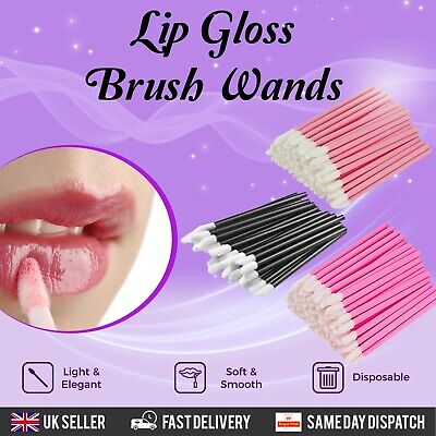 Disposable Lip Brush Gloss Wands Applicator Lipstick Makeup Tool Cosmetic • 1.06£