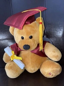Brown Frame Graduation Bear Handmade 10" #1 Grad Made In China - Picture 1 of 2