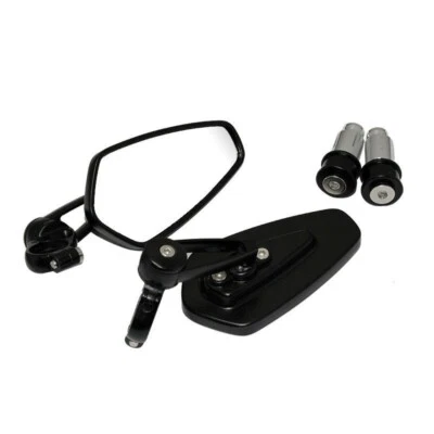 GSXR1000 Handle Bar End Mirrors Fit Suzuki Motorcycle 7/8" 750 600 250 YZF R1 R6 Foto 1 de 3