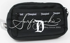 Disneyland Bauchtasche Gürteltasche Ohrhalter schwarz klassisch D Logo Handtasche schwarz neu - Bild 1 von 6