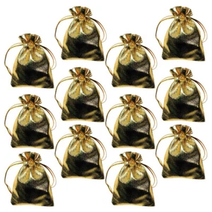 12 Pezzi Sacchetti Portagioie Coulisse Organza Regalo Sacchetti per Festa Compleanno - Foto 1 di 8