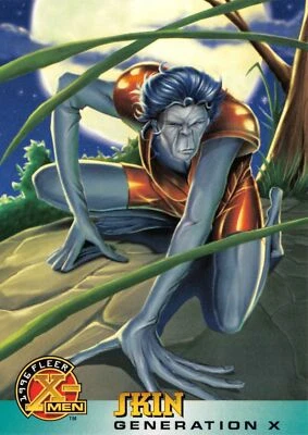SKIN / 1996 Fleer X-Men Walmart BASE Trading Card #36 - Image 1 of 2