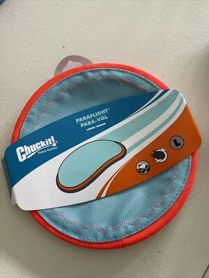 Chuckit! Dog Fetch PARAFLIGHT Far Flying Disc Frisbee Floating Toy LARGE - Image 1 of 2