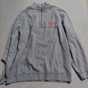 Tommy Bahama Tampa Bay Buccaneers 1/4 ZIP SWEATSHIRT Mens Large Gray Reversible - Picture 1 of 10
