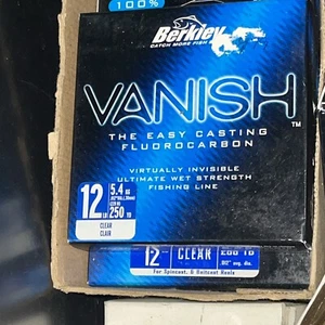 Berkley Vanish Fluorocarbon LINE 12lb 10M Fly spinner coarse Invisible 250yds - Picture 1 of 6
