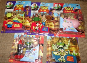 TOY STORY Action Figure LOT 1995 ThinkWay NEW Hamm Woody Alien Chrome Sonic Buzz - Picture 1 of 4