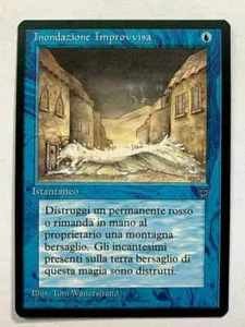 INONDAZIONE IMPROVVISA Legends Italy/Italian 1995 Magic MTG Flash Flood HP - Picture 1 of 2
