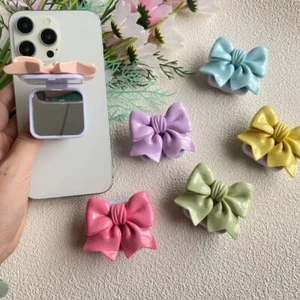 Mirror Phone Holder Portable Finger Ring Lovely Phone Grip - Photo 1 sur 14