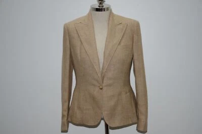 Chaqueta Blazer Ralph Lauren Etiqueta Negra Hecha en EE. UU. Mezcla Lana Seda y Lino 10 Foto 1 de 4