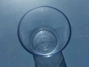 21JJ27 CILINDRO DE CRISTAL (JARRÓN?): 8-1/8" ALTO, 6" OD, 5-9/16" ID, MUY BUEN ESTADO - Imagen 1 de 4