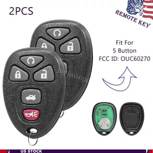 2 Keyless Entry Remote Control Car Key Fob For 2006 - 2016 Chevrolet Impala 5B - Picture 1 of 8
