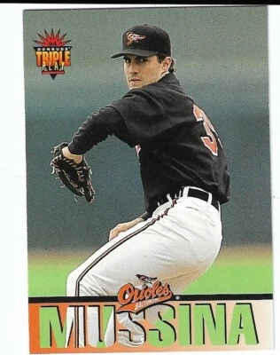 1994 Donruss Triple Play #157 Mike Mussina Baltimore Orioles HOF - Image 1 of 2