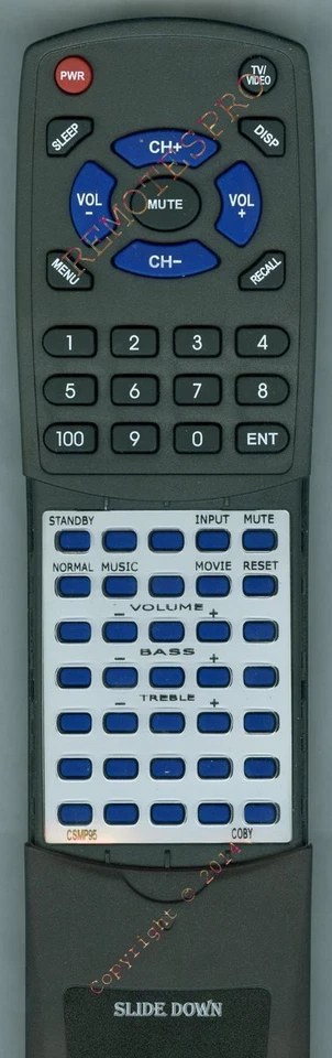 Replacement Remote for COBY CSMP95 - Image 1 of 1