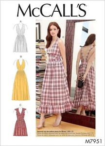 McCalls Schnittmuster M7951 Kleid Knöchellang Misses Größe 12-20 - Bild 1 von 9