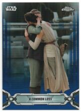 2019 Star Wars Chrome Legacy Blue Refractors 173 Rey Leia A Common loss 77/99