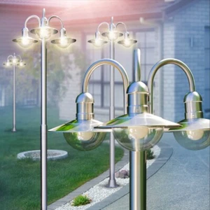 Lámpara de pie exterior candelabro acero inoxidable lámpara de camino lámparas de jardín luces exteriores - Imagen 1 de 2