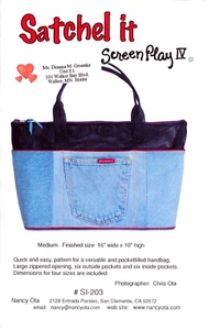 SATCHEL IT~ Screen Play IV~ Medium: Finished size ~ 4 SIZES INCLUDED - Picture 1 of 4