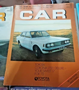 South Africa CAR Magazine. Collection of four 1972 magazines - Picture 1 of 5