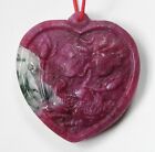 Natural Red Ruby in Zoisite Heart Carving Pendant/Carved Gemstone t0761-107.5ct