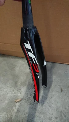 Forcella corsa originale carbonio Fondriest TF3 1.2 nera / bianca - Immagine 1 di 2