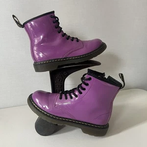 Stivali Dr Martens 1460J taglia 1 verniciati viola - Foto 1 di 7