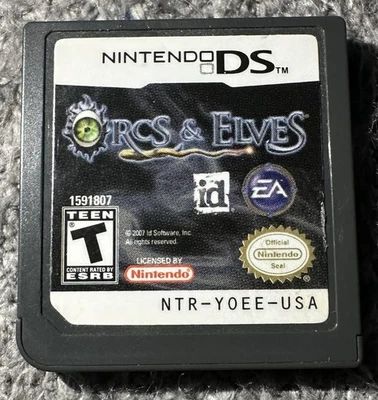 Orcs & Elves (Nintendo DS, 2007) - Cartucho auténtico solamente y probado  Foto 1 de 2