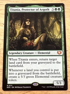 TITANIA, PROTECTOR OF ARGOTH #111 MTG COMMANDER: EDGE OF ETERNITIES - Picture 1 of 2