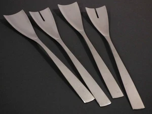 aa10/8  zwei Paar Salatbesteck „Ginkgo“ Edelstahl  Carl Mertens Solingen - Bild 1 von 4