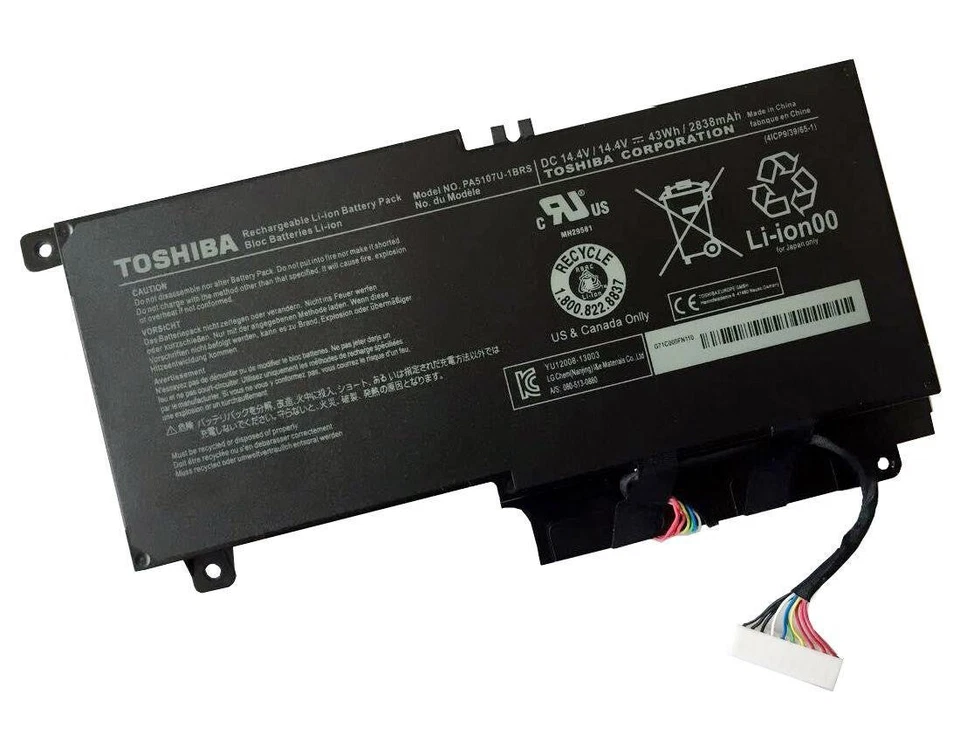 TOSHIBA Satellite P50 P55 S55 P55-A5200 P55T-A5116 Laptop Battery PA5107U-1BRS